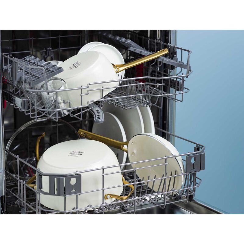 Greenpan Padova 6 (10) Piece PFAS Free Cookset - Cream White image number 2